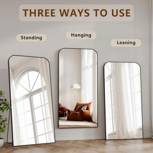 Image of Koonmi Full Length Mirror, 71 inchx28 inch Mirror Full Length with Stand