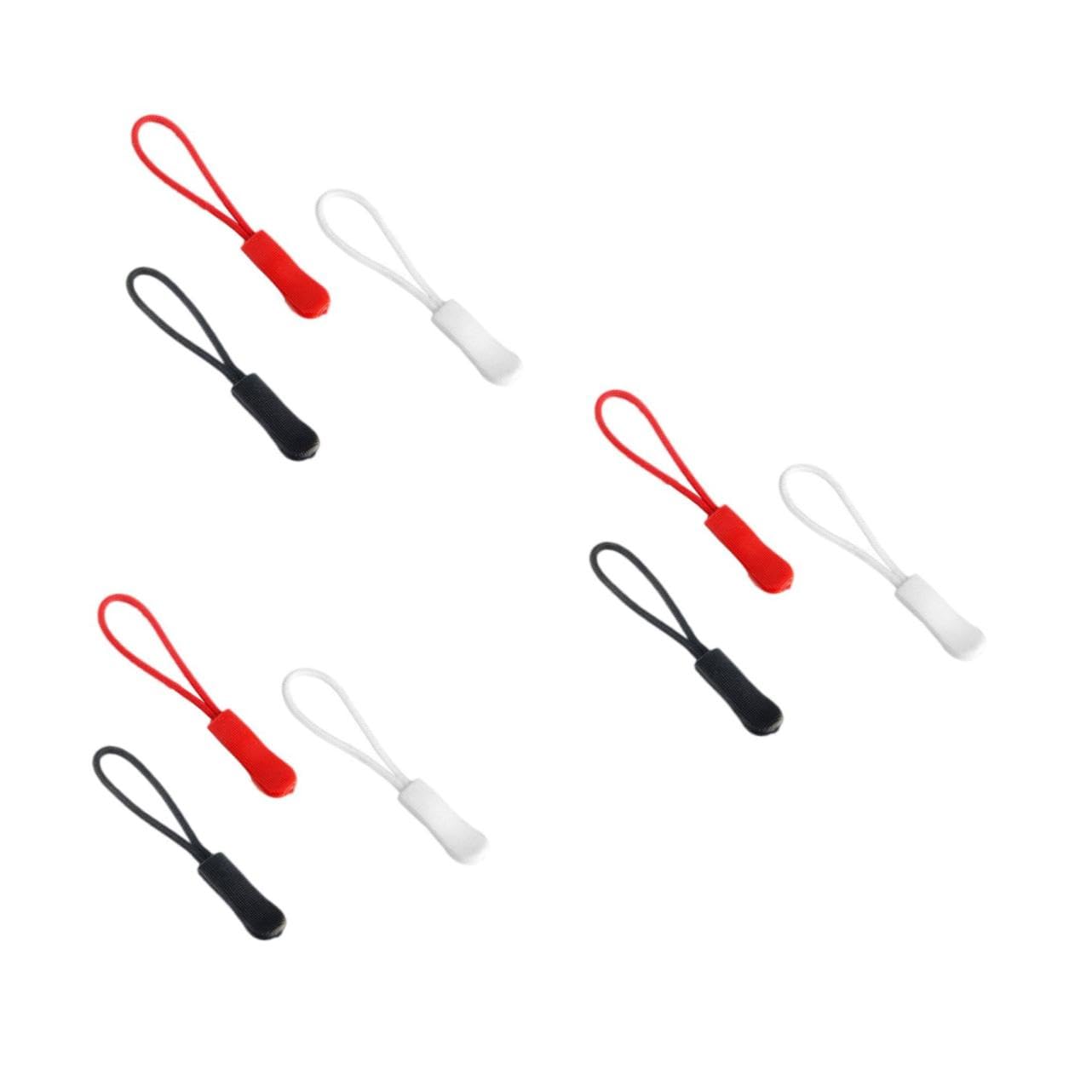 ARTIBETTER 3sets Zipper Pullers End Fit Ropes Plastic Zip Tags for Easy Accessory Fitting on Backpacks Bags 80pcs*3