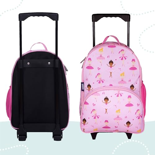Image of Wildkin Kids 16 Inch Rolling Luggage for Boys & Girls - Lightweight Carry-On Suitcase with Telescoping Handle & Rolling Wheels for School, Travel & Overnight Trips