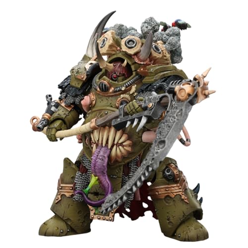 Image of JOYTOY Warhammer 40,000 1 /18 Action Figure Death Guard Deathshroud Terminator Champion with Manreaper and Plaguespurter Gauntlets Collection Model Birthday Gifts