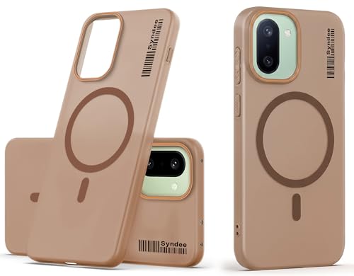 DL3 Mobilak Case Back Cover for OnePlus 15R/OnePlus Ace 6/Ace 6T, Sleek Frosted Translucent Back Only Compatible with Wireless Magnetic Accessories | Anti-Scratch Shockproof Phone Case (Brown)