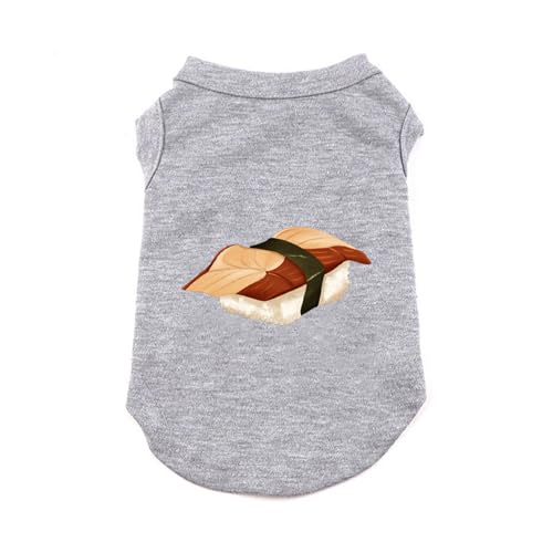 CNJKS 犬服 Tシャツ タンクトップ 2XL 小型犬用 夏 おしゃれ かわいい 柔らかい ドッグウェア 春夏 洋服 仮装 ファッション 小型 中型犬服猫服 ペット服 グレー 春 犬服春夏 犬 服 涼しい 接触冷感 防虫 UVカット