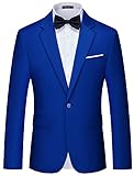 MAGE MALE Men's Suit Jacket One Button Elegant Solid Slim Fit Single Breasted Party Blazer Jacket