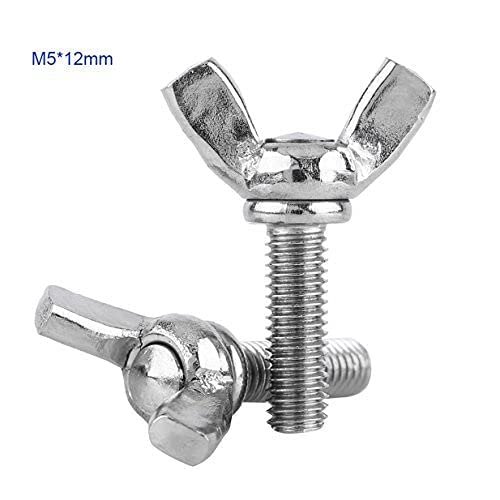 Miniatura 4 de Tornillo de ala métrica M5, 0.394 pulgadas, 0.472 pulgadas, 0.630 pulgadas, 0.794 pulgadas, 0.794 pulgadas, 0.797 pulgadas de longitud, tornillo de