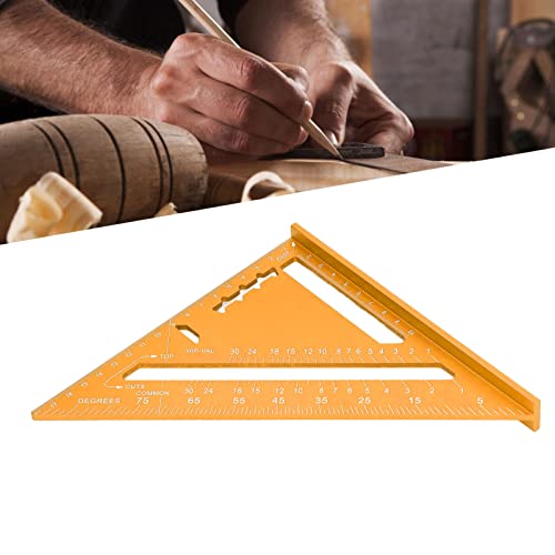 Escuadra triangular de aluminio de 7 pulgadas para carpintería miniatura 1