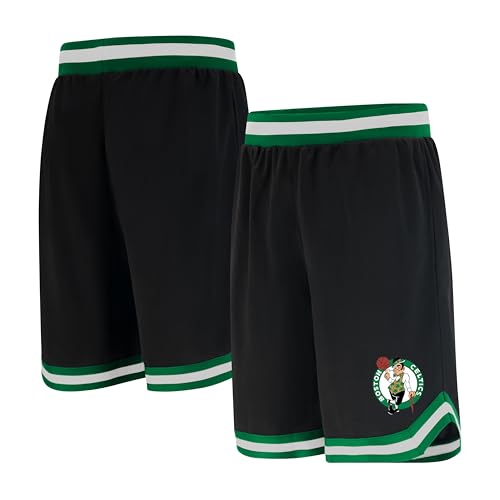 Ultra Game NBA Official Men’s Active Knit Basketball Training Shorts - Unisex, Boston Celtics, Team Color, Large