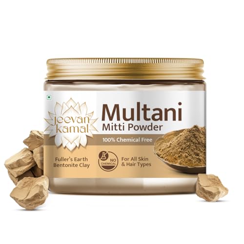 Image of Natural Multani Mitti Powder - 250g | Pure Fuller's Earth & Bentonite Clay for Glowing Skin, Deep Cleansing & Hair Care | Natural Multani Mitti Face Pack for Smooth, Nourished Skin