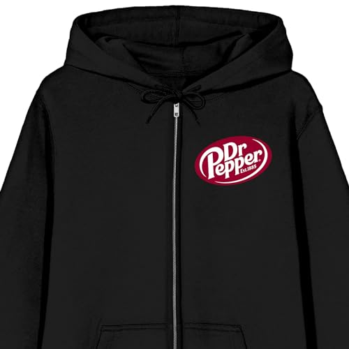 Bioworld Dr. Pepper Just What The Doctor Ordered Men's Black Zip-Up Hoodie2