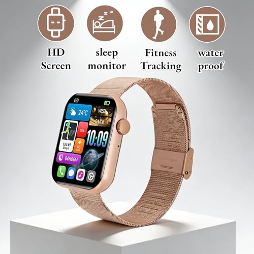 Cuifati Smartwatch met Bluetooth -oproep, 1,9 Inch TFT Square Screen Fitness Tracker, IP67 Water Proof Fitness Watch Sleep Monitoring, Meer Dan 100 Sportmodi - Afbeelding 3