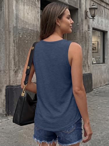 Image of AUTOMET Women's Square Neck Tank Top | Soft Lightweight Sleeveless Shirt, Loose Fit Flowy Summer Basic for Layering, Casual & Workout