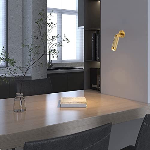 Aplique LED ajustable para pared luz de lectura de aluminio sin luz azul 3000K 5