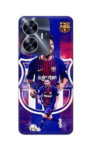 Image of Printed Hard Back Cover Case for Realme C55 Back Cover (Famous Football Player) -1111