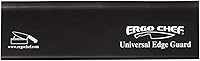 ErgoChef 6-Inch Universal Knife Edge Guard - BPA-Free Blade Protector for Chef, Santoku & Paring Knives up to 6" (Black)