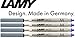 Lamy M16 Recambio de alta capacidad para bolígrafo de metal, tinta indeleble, punta M, azul, pack de 4 unidades