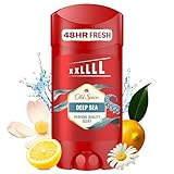 Old Spice Deep Sea Deodorant Stick For Men ml, Aluminium Free. Long Lasting Perfume Quality Scent, 48H Fresh. Invisible on Black & White