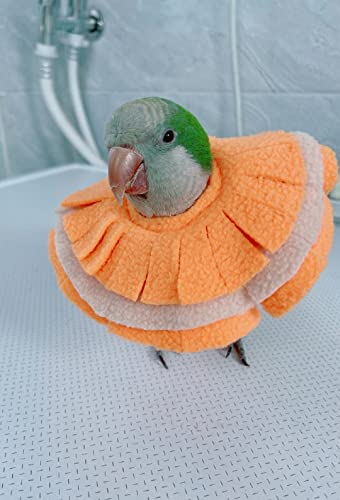 Image of Adjustable Parrot Cone Collar, Safe and Practical Cotton Collar to Prevent Bites and Licking Wounds, to Help heal (XL)