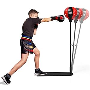 GOPLUS Boxsack Set mit Boxhandschuhen