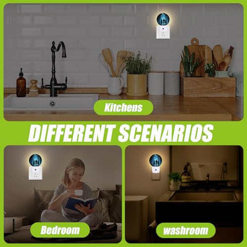 Image of Big Foot Night Light,Forest Night Lights Plug into Wall for Kitchens Toilets Bedroom Decorative Half Round Nightlight Led Lamp 0.5W Sleep Friendly
