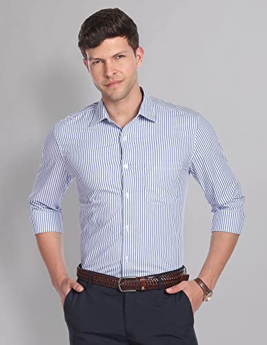 Image of Arvind AD Men Regular Fit Formal Shirt