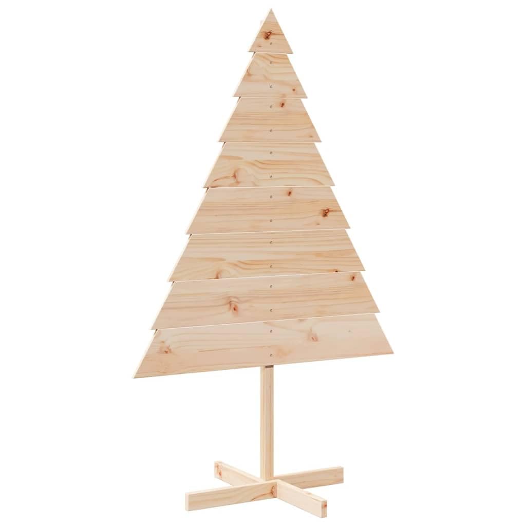 vidaXL Árbol de Navidad de Adorno Madera Maciza 150 cm