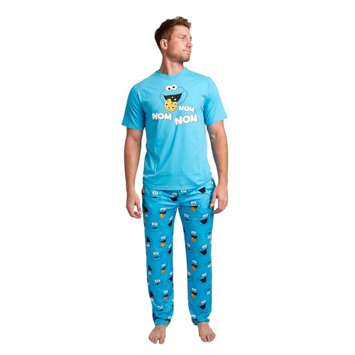 Sesame Street Cookie Monster Men’s 2-Pack Pajama Set