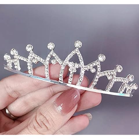 Losuya Children Rhinestone Crown Girls Crystal Tiara Princess Crown Tiara Headband for Child Girls (Princess) Cover