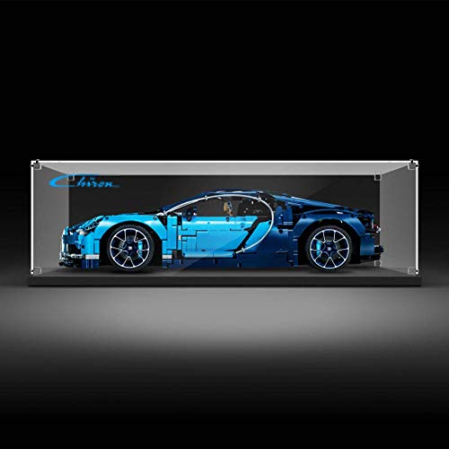 QIXIAOCYB Keeph Acryl Display Box Baustein Staubdicht Showkarton für Lego Technik Bugatti Chiron 42083, Nicht inklusive… – Bild 3