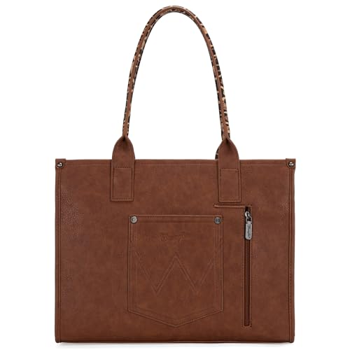 Image of Montana West x Wrangler Tote Bag for Women Western Cow Print Purse Designer Top Handle Handbags