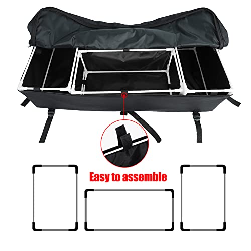 Chowty Atv Rear Seat Storage Gear Bag - Atv Cargo Bag W/Cushion - Atv Accessories Compatible With Kingquad/Fourtrax Foreman/Grizzly/Kodiak/Outlander/Sportsman #TOP3