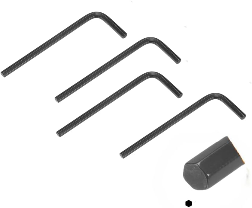 0.05" (1.5mm) Short Arm Hex Key, Hex Key Allen Wrench, Hex-L Key allen wrench, Repairing Tool, Hexagon key wrench (4 pcs)