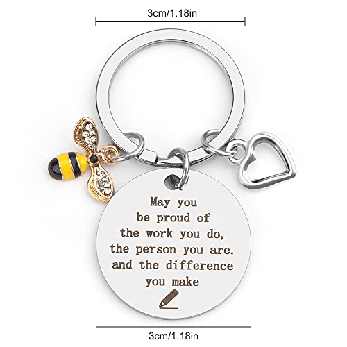 Bomeon Teacher Keychain Gifts For Christmas,Birthday thumb #1