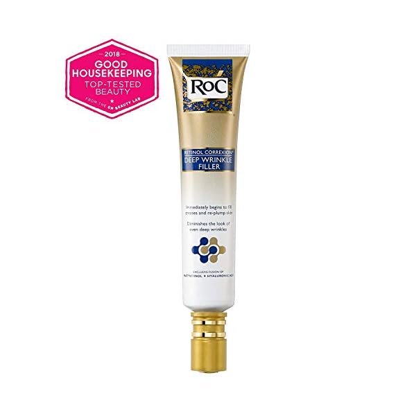 RoC-Retinol-Correxion-Deep-Wrinkle-Facial-Filler-with-Hyaluronic-Acid-and-Retinol-1-Ounce RoC Retinol Correxion Deep Wrinkle Facial Filler with Hyaluronic Acid & Retinol, Skin Care Stocking Stuffers for Men & Women, 1 Fl Oz (Packaging May Vary)