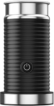 Milk frothing machine,Automatic milk frother,Electric for Hot & Cold Froth, Froth Or Heat Milk,Multifunctional milk frother,Automatic off & Easy Cleaning, Silent Operation black
