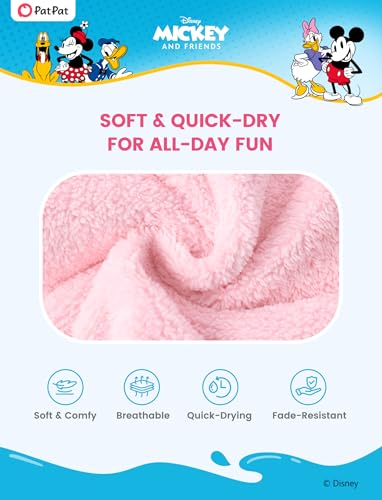 Image of Disney Marvel Princess Frozen Stitch Elsa Girls Hooded Swim Cover Up for Swimsuit Bathing Suit Swimwear Pocket 4-7 Years