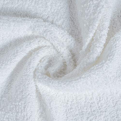 Softolle 100% Cotton Ring Spun Wash Cloths – Bulk Pack Of Washcloths – 12X12 Inches – Wash Cloth For Face, Highly Absorbent, Soft And Face Towels (White, 24 Pack) #TOP2