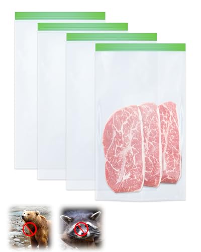 Odor Proof Storage Bags for Backpacking Camping and Bear Proof Food 4 Pack
