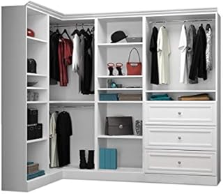 Bestar Versatile Walk-in Closet Organizer, White