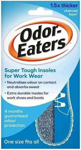 Odor-Eaters Super Tough Insoles for Work Wear x 3 Pairs