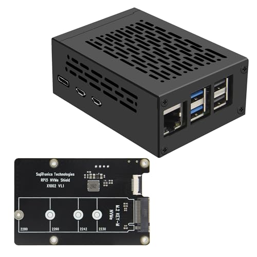 Shield M.2 NVMe X1002 PCIe évitez les pannes de carte SD sur Raspberry Pi 5 avec ce boîtier