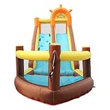 LIOONS Castillo Hinchable de Red de Seguridad para Escalar, tobogán Grande, casa de Rebote Inflable para niños, Sala de Salto al Aire Libre y casa Gorila