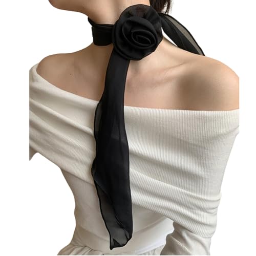 Skinny Scarf for Women Triangle Scarf Y2k Thin Scarf Leopard Print Scarf Polka Dot Scarf Boho Aesthetic Accessories