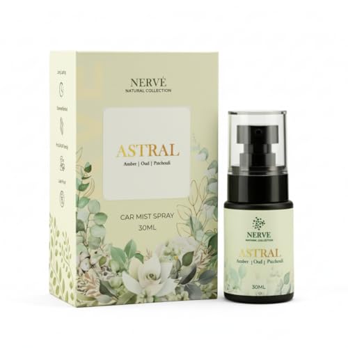 Image of Keydroid Nerve Mindful Fragrances 30ml | Astral Fragrance | Car Mist Aroma Spray | Car Perfume with Hanging Air Freshener | Aromachology based | Long-Lasting, Anti-Odour | Natural Scent