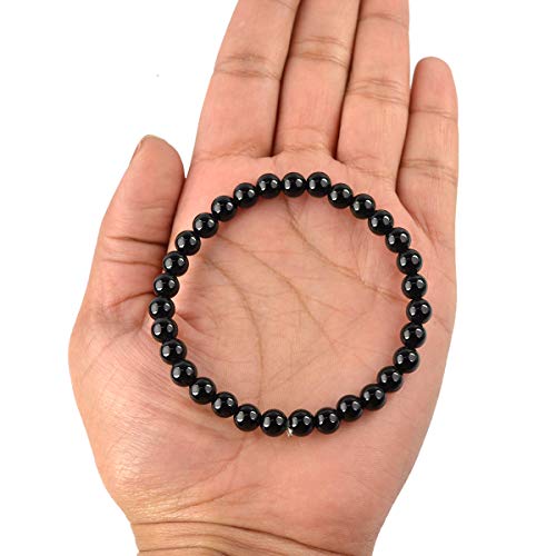 Image of Reiki Crystal Products Certified Natural Crystal Stone Bracelet 6 mm Round Beads for Men & Women | Premium Gemstone Jewellery Collection | Reiki Charged | Multiple Stone Variants Available