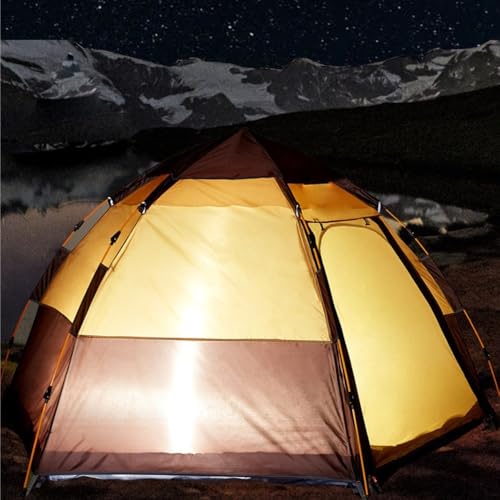 Carpa automática hexagonal para 1 persona, plegable y resistente miniatura 5