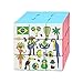 Soccer Parrot Guitar Coffee Brazil Magic Cube Puzzle 3x3 Toy Game Play