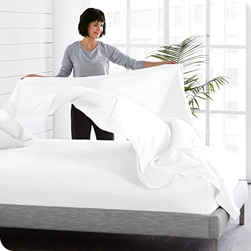 Bare Home 643665960595 Twin/Twin Extra Long Flat Sheet thumb #1