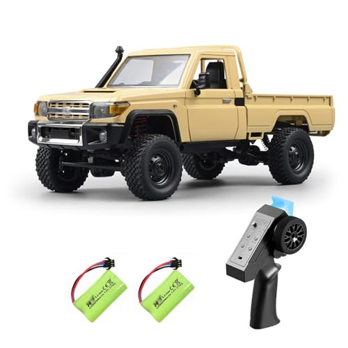 WANZRXX 1/12 RC Truck LC 79 Pickup Trucks 2.4G Full Proportional Rock Crawler 4WD Electric Remote Control Car Off-Road Climbing Vehicle RTR 280 Motor LED Searchlight Hobby Grade Drift Car 2 Batteries