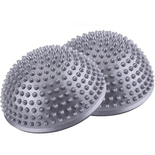 Hedgehog Balance Pods, Spiky Massage Ball for Foot Therapy & Pilates, Half Balance Ball for Balance Training, Compatible with Yoga, Gymnastics, Physical Therapy, and Exercise, 2PCS – Unron