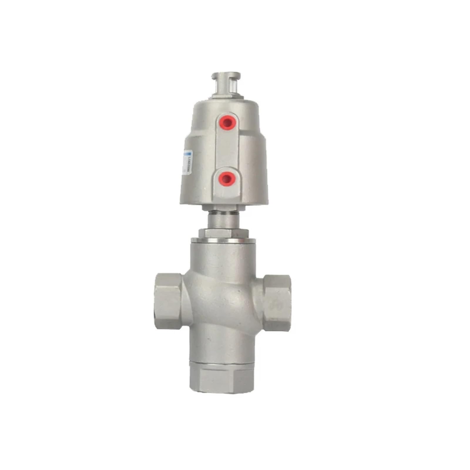 PEQYUACTE DN50 3 Way Pneumatic Seat Valve 16bar Normally Closed Pneumatic Actuator Angle Seat Valves