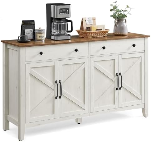 VASAGLE Buffet, Meuble de Rangement avec Tiroir, Meuble de Cuisin...